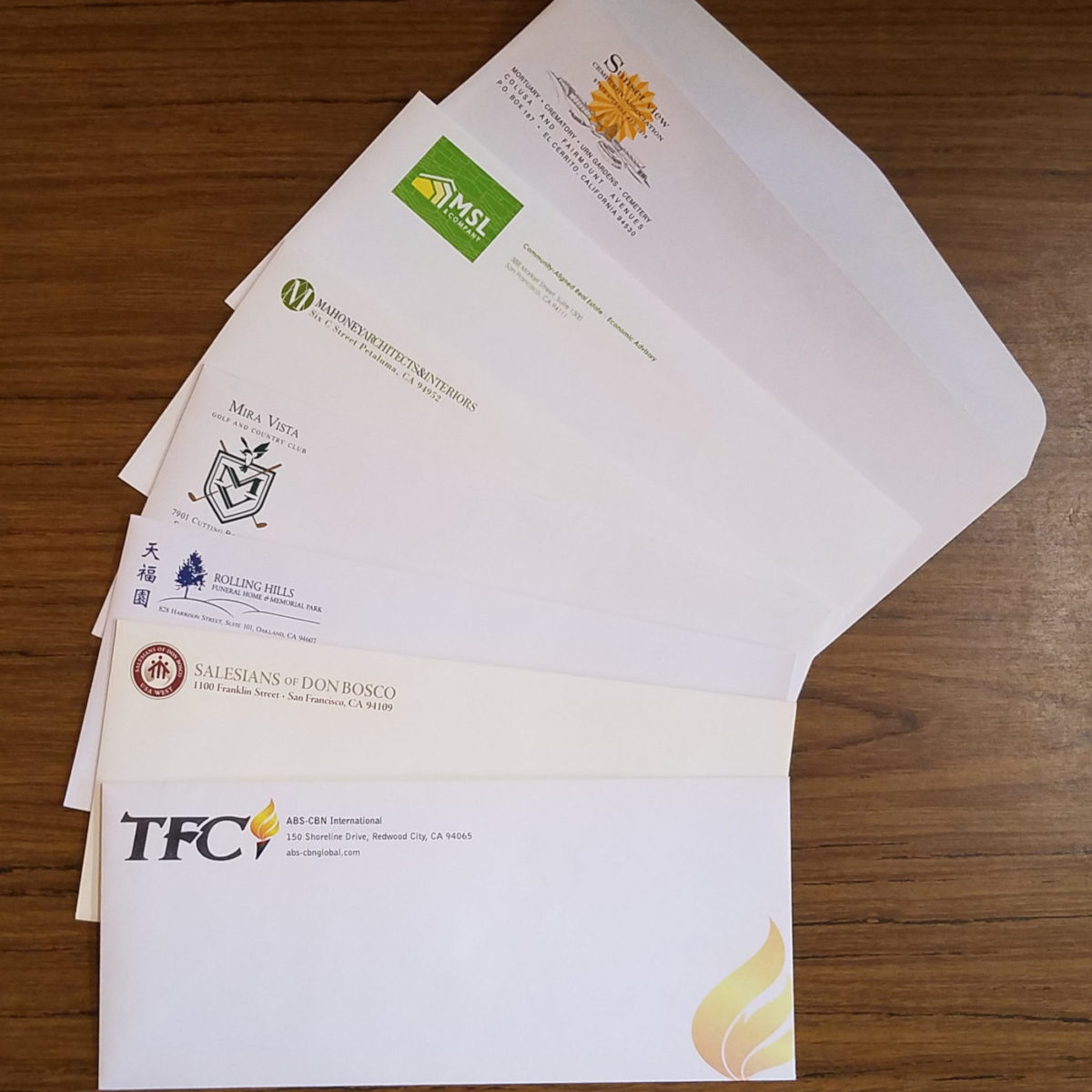 Business Envelopes - Mercurio Brothers Printing